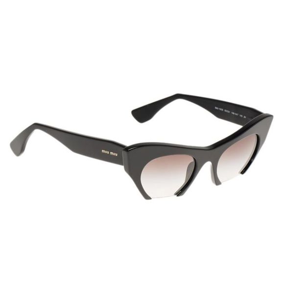 MIU MIU Acetate Sunglasses Black - Picture 1 of 14